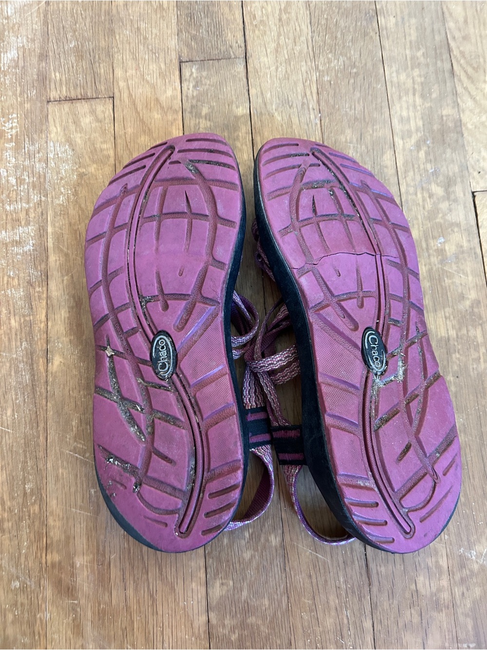 Women’s Strappy Outdoor Sandals in Purple and Pink - Picture 3 of 3